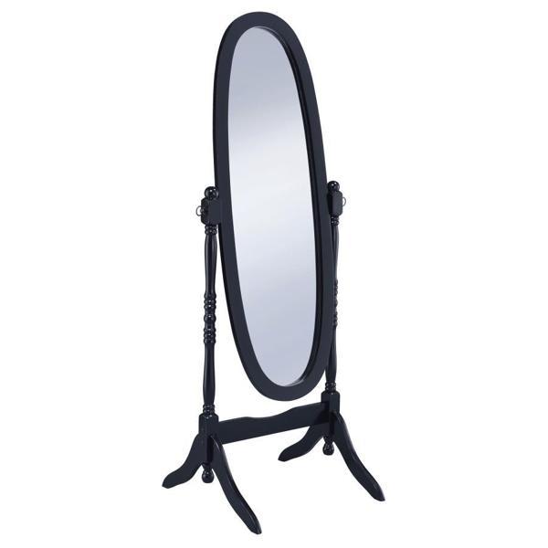 Foyet Wood Adjustable Full Length Cheval Mirror - Black 