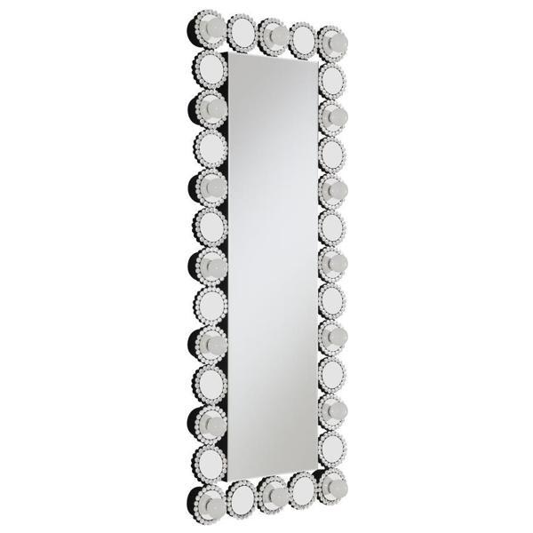 Aghes Wall Mirror with Lighting - Silver 
