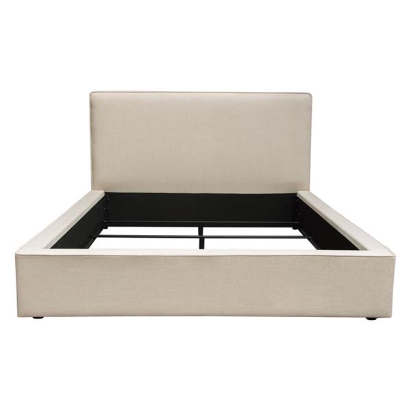 Cloud 43-Inch Low Profile Eastern King Bed in Sand Fabric 