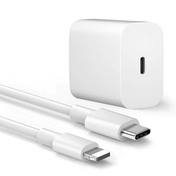 Fast Charger for iPhone, 20W PD USB C Power Adapter with 3.3 Feet UBS-C to Lightning Cable 