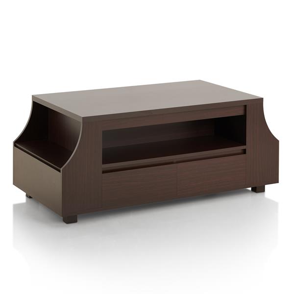 Bass Contemporary Multi-Storage Coffee Table 