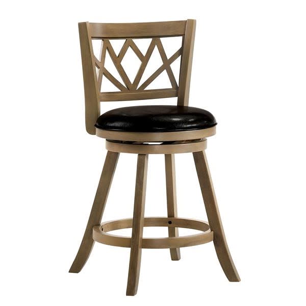 Alyssa 24" Transitional Padded Bar Stool in Maple 