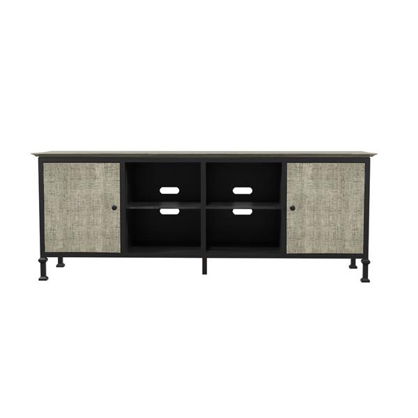 Ronda 8-Shelf 72-inch TV Stand in Gray 
