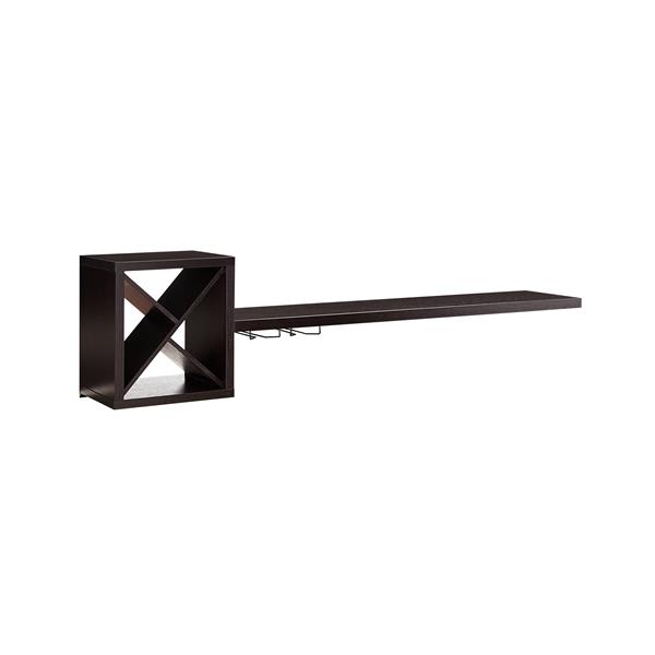 Reichart Wall-Mounted Wine Rack in Espresso 