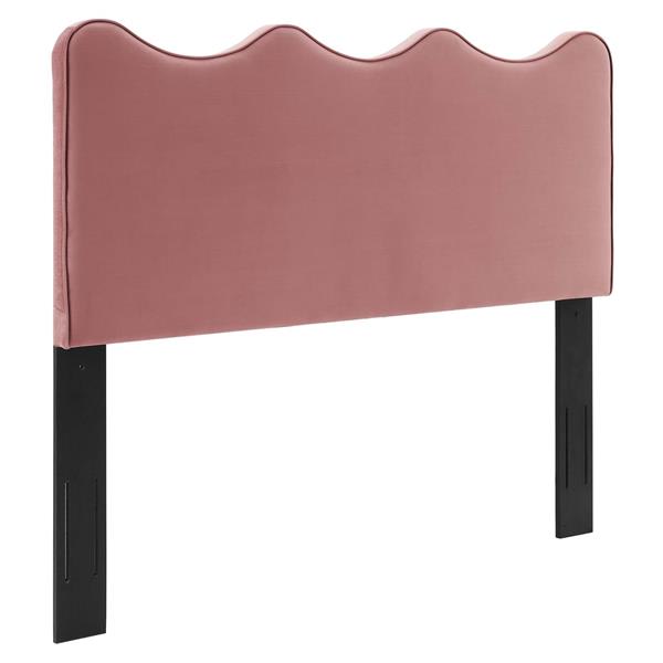 Athena Performance Velvet Twin Headboard - Dusty Rose 