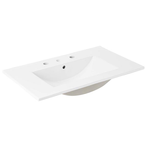 Cayman 30" Bathroom Sink - White 
