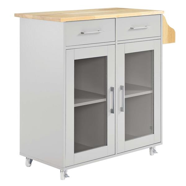 Cuisine Kitchen Cart - Light Gray Natural 
