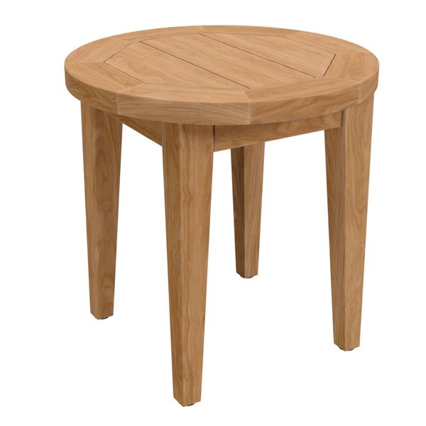 Brisbane Teak Wood Outdoor Patio Side Table - Natural 