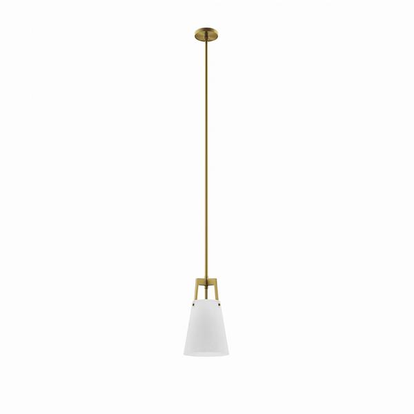 Aspire Pendant Light - White Satin Brass 