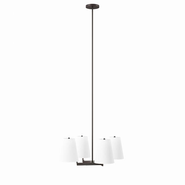 Mercer 4-Light Pendant Light - White Bronze 