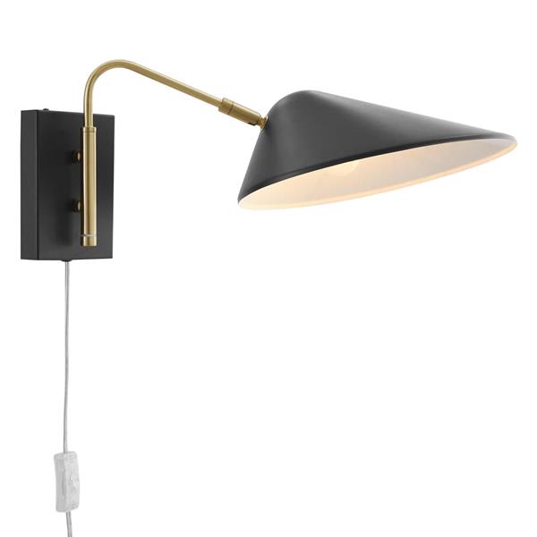 Journey 7" Swing Arm Wall Sconce - Black 