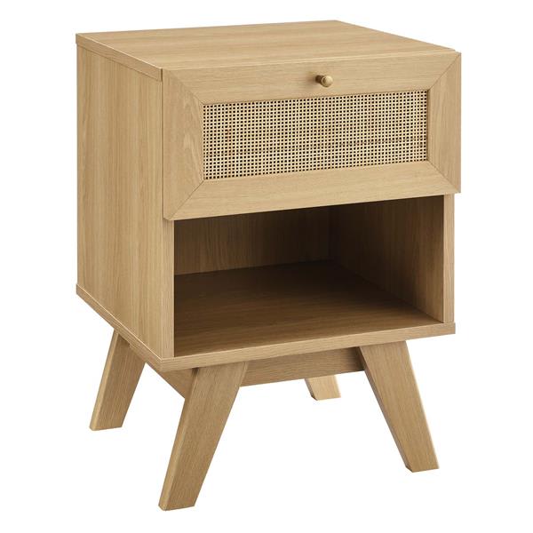 Soma 1-Drawer Nightstand - Oak 