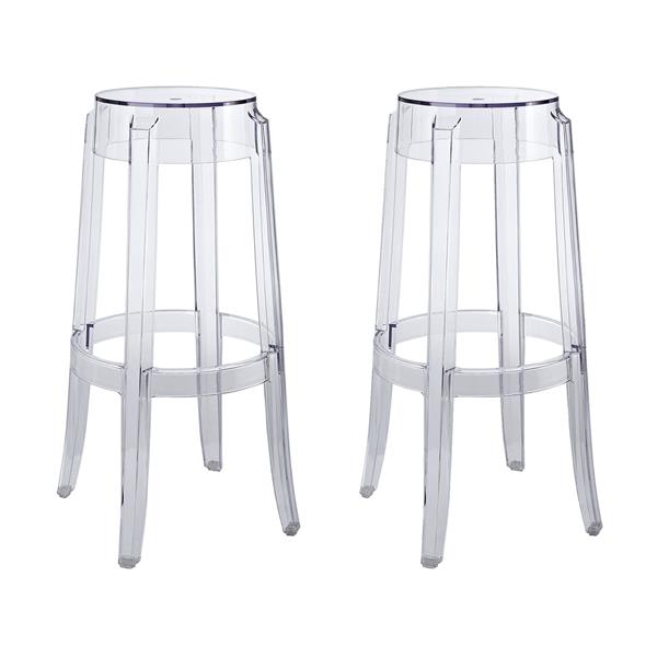 Casper Bar Stool Set of 2 - Clear 