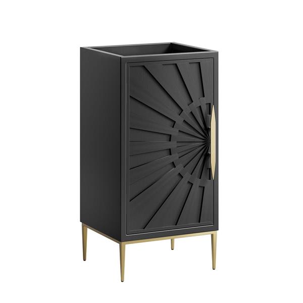 Awaken 18" Bathroom Vanity Cabinet - Black 