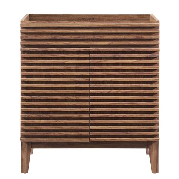 Render 30" Bathroom Vanity Cabinet (Sink Basin Not Included) - Walnut 