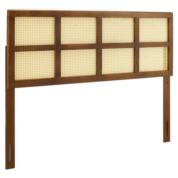 Luana Cane King Headboard - Walnut 