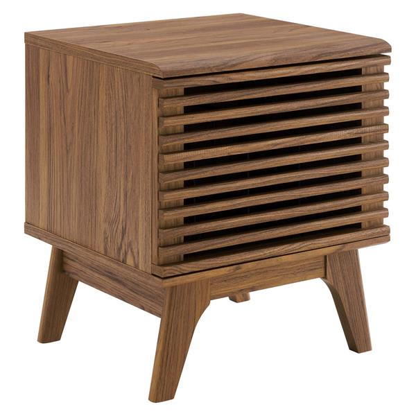 Render Vinyl Record Display Stand - Walnut - Style A 