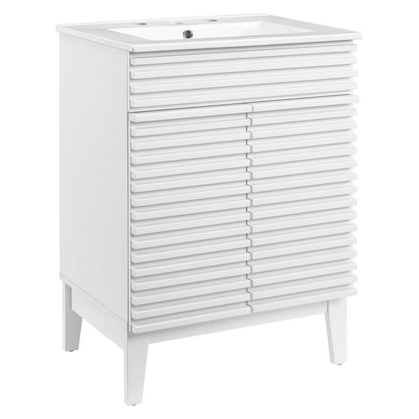 Render Bathroom Vanity - White White 