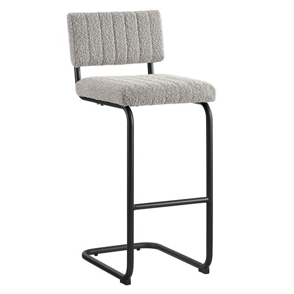 Parity Boucle Bar Stools - Set of 2 - Black Taupe 