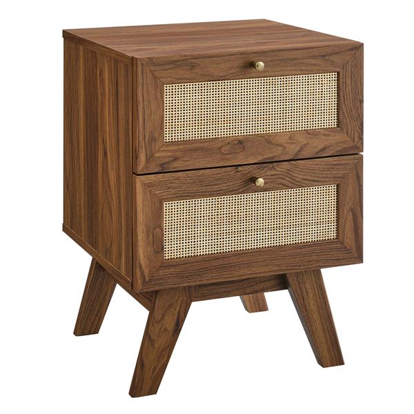 Soma 2-Drawer Nightstand - Walnut 