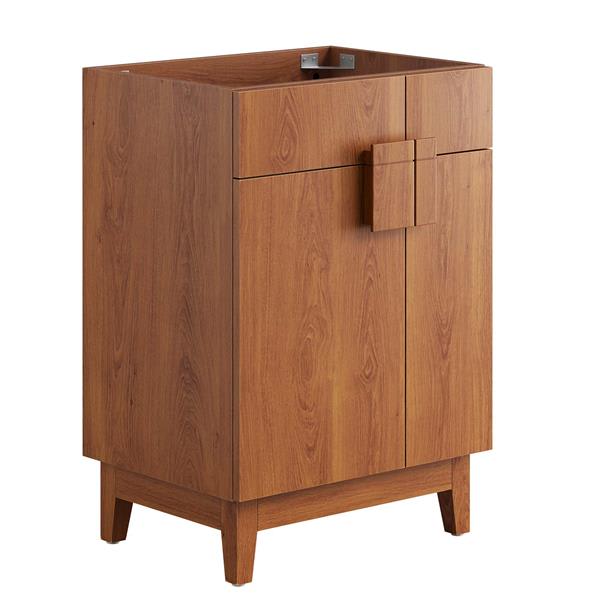 Miles 24” Bathroom Vanity Cabinet (Sink Basin Not Included) - Walnut 