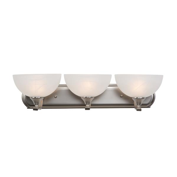 Three Light Vanity - Satin Nickel 