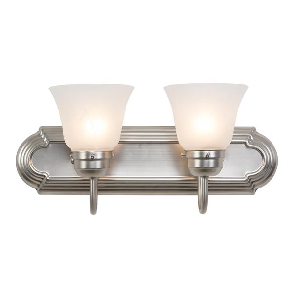 Two Light Vanity  - Satin Nickel 