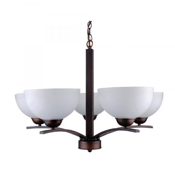 Five Light Chandelier  - Coffee 