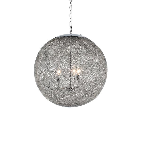 Three Light Chandelier - Chrome 