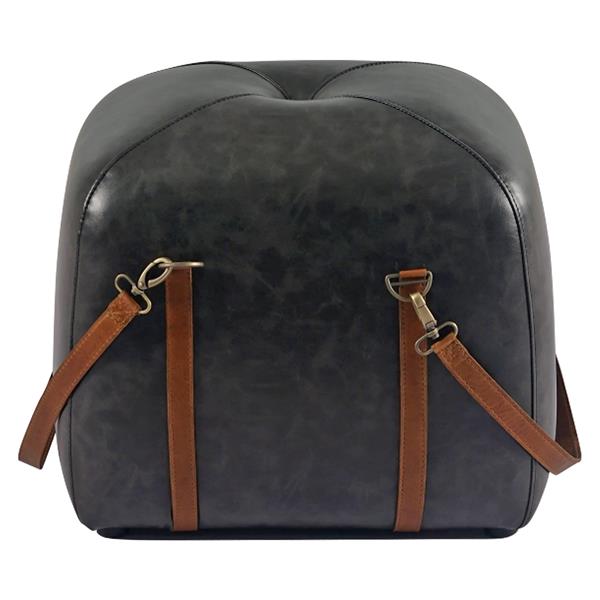 Amel Ottoman Pouf - Black 