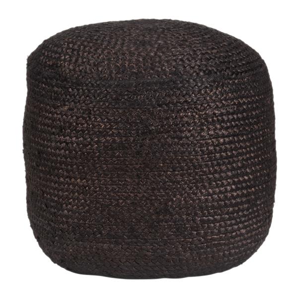 Lillian Ottoman Black 