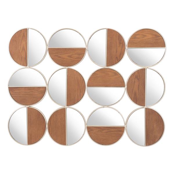 Cycle Multicolor Round Mirror 