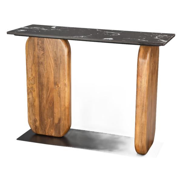 Pemba Console Table Multicolor - Black Legs 