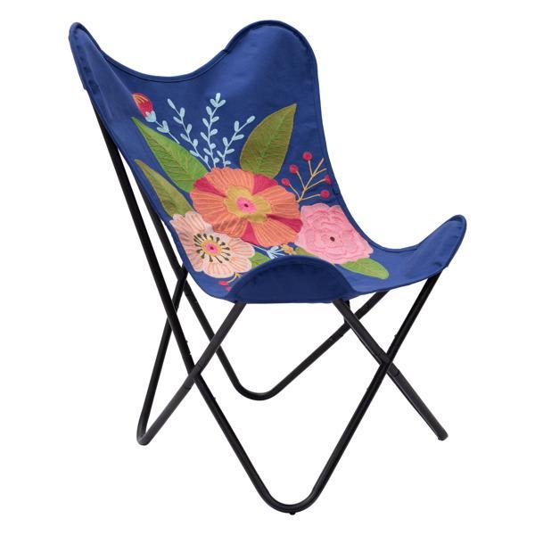 Marsa 35" Accent Chair - Multicolor - Cotton and Iron 