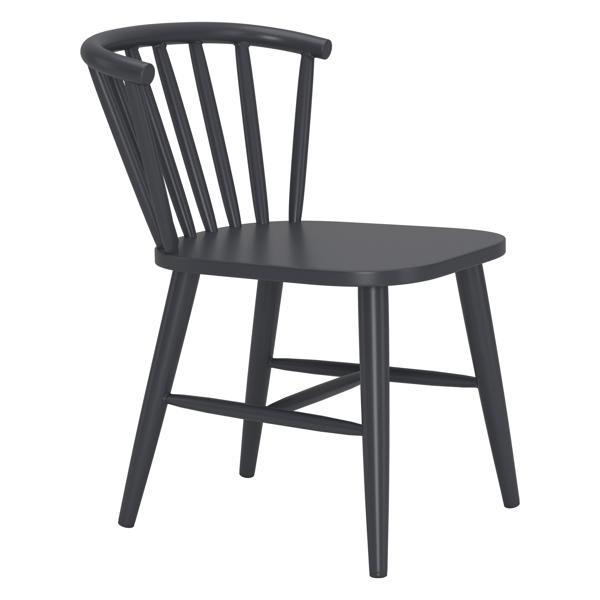 Shio 29" Dining Chair - Black Powder Coated Aluminum 