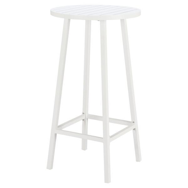 Ren 23.6" Bar Table - Powder Coated Aluminum - White 