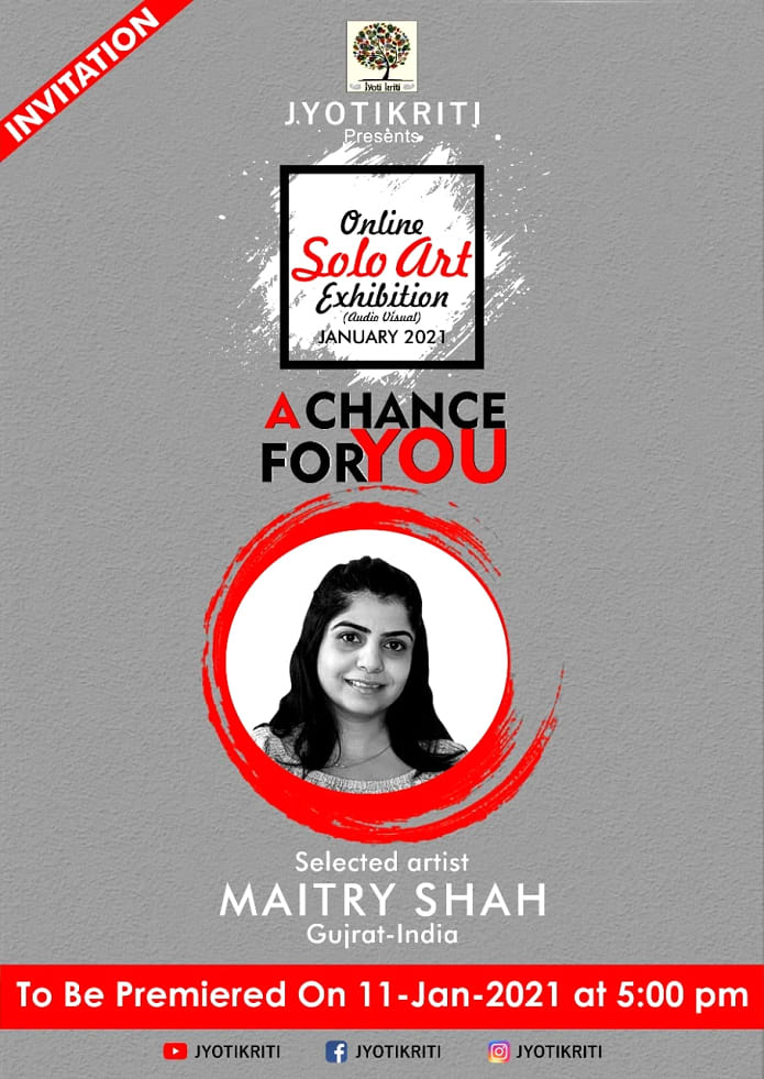 Solo Exhibition of Maitrry P Shah on woman’s expressions with curator JyotiKirti