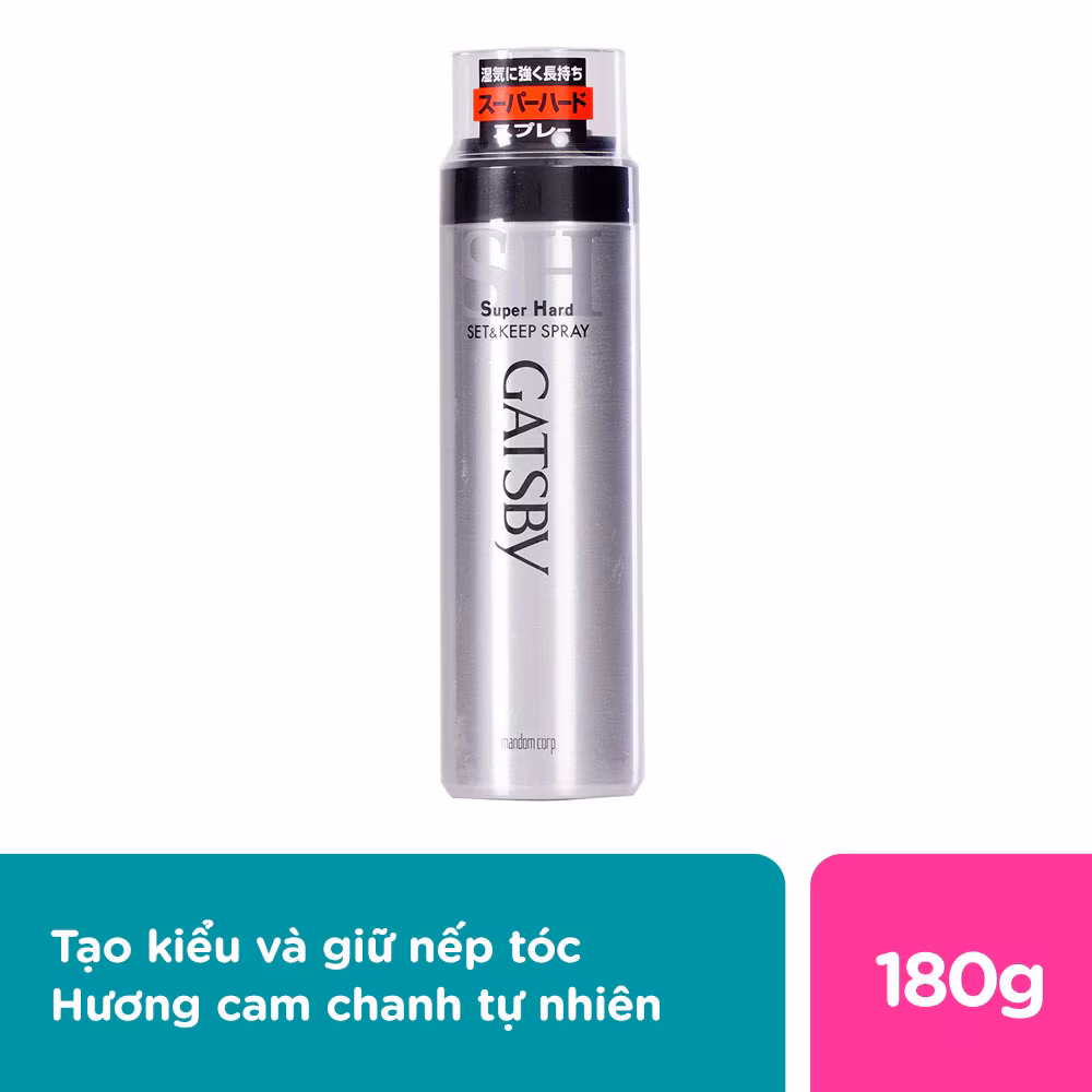 Keo Xịt Tóc Gatsby Moving Spray Hard 180ml