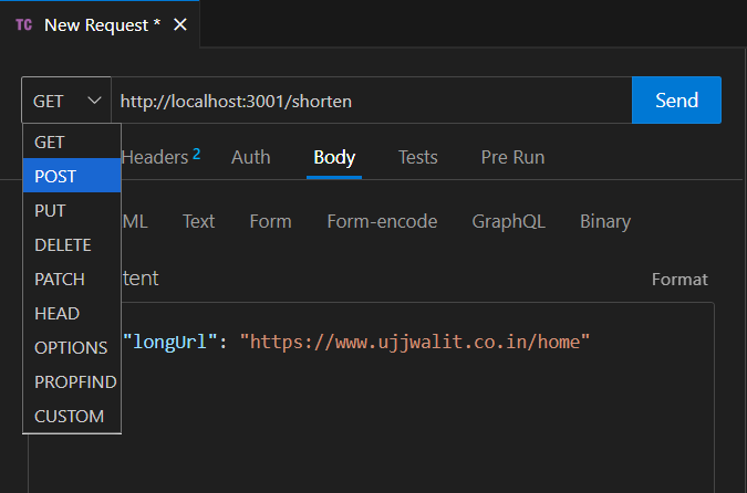 Step2 Post method