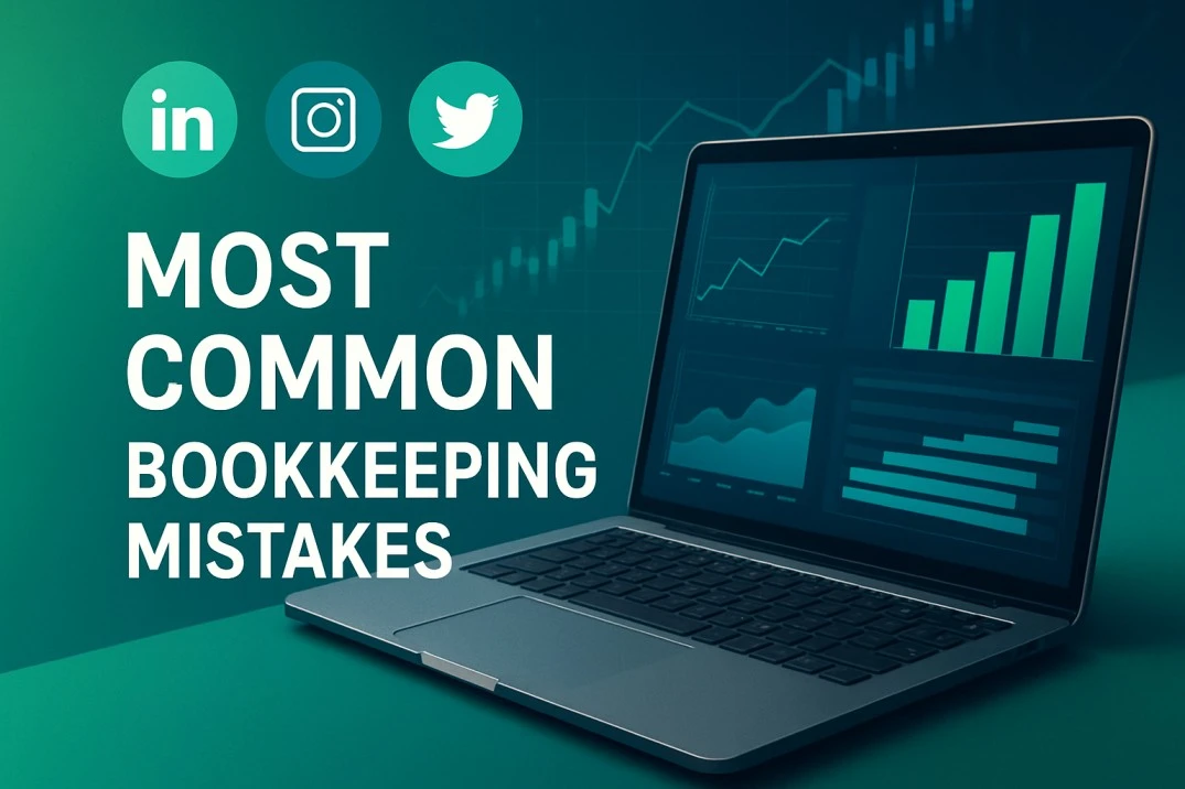 most common bookkeeping mistakes image text