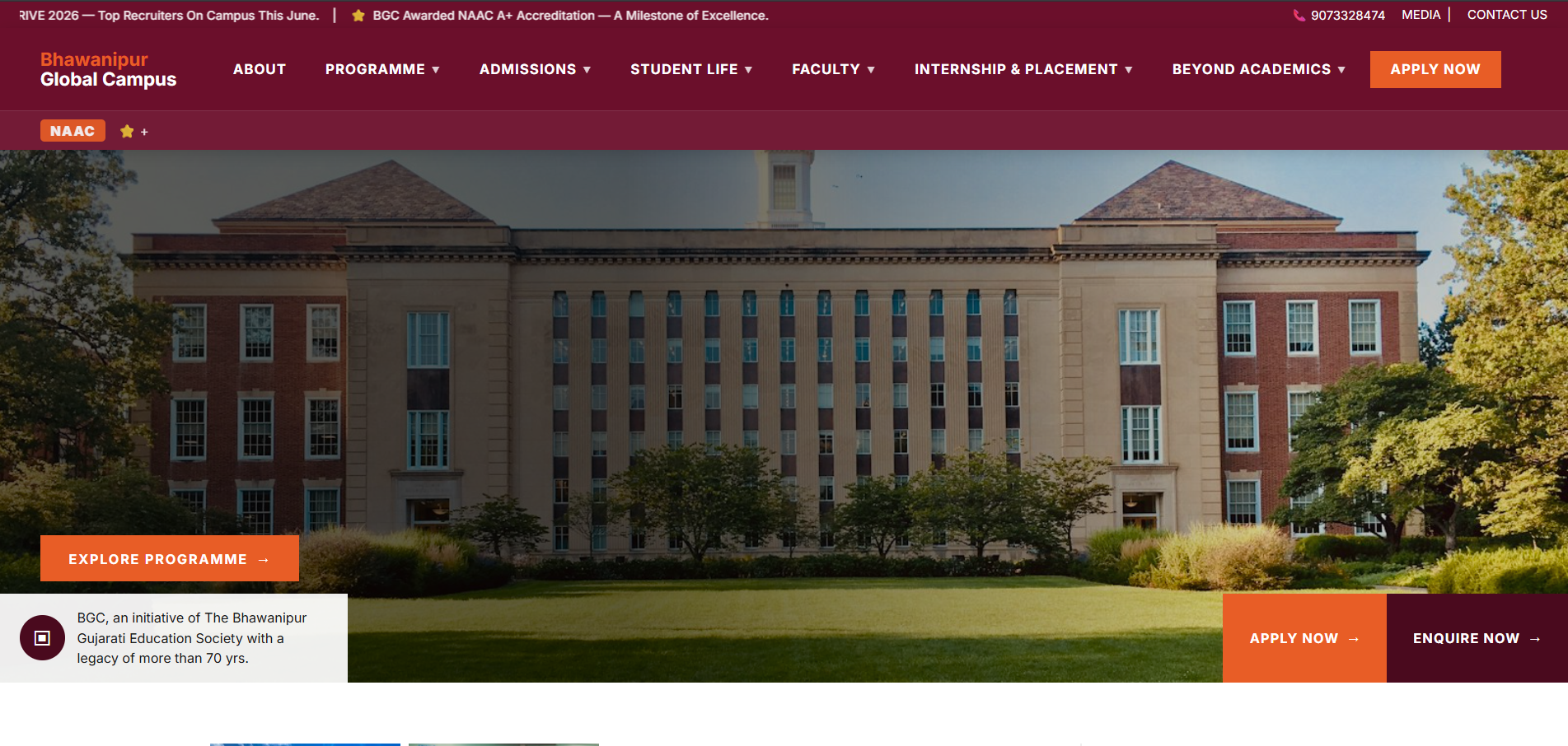 College Website Replica