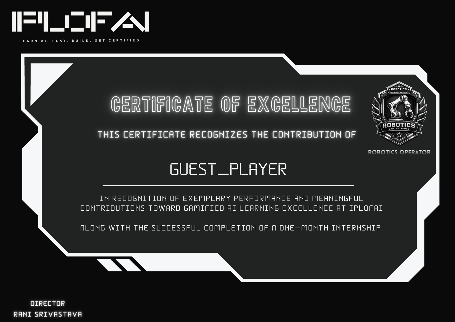 Pro Certificate – Robotics