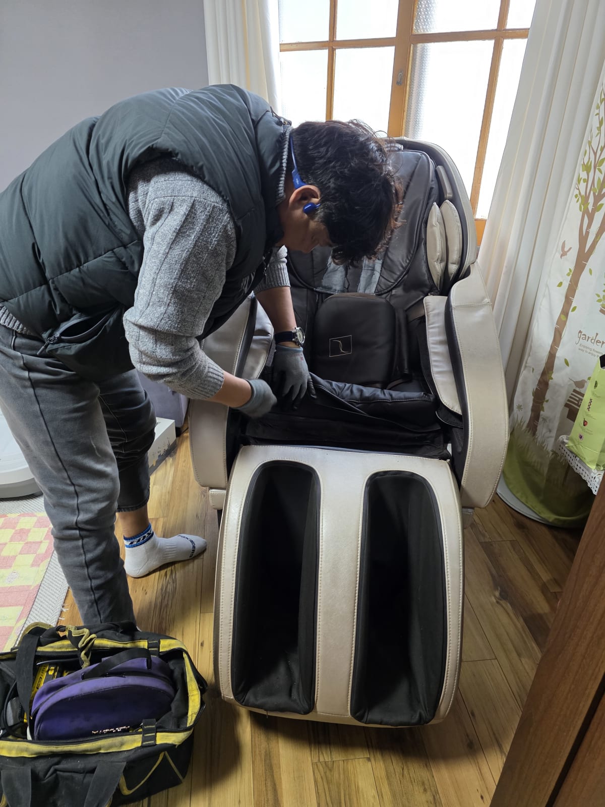 화성시 일반주택 안마의자 분해작업_에코프렌즈