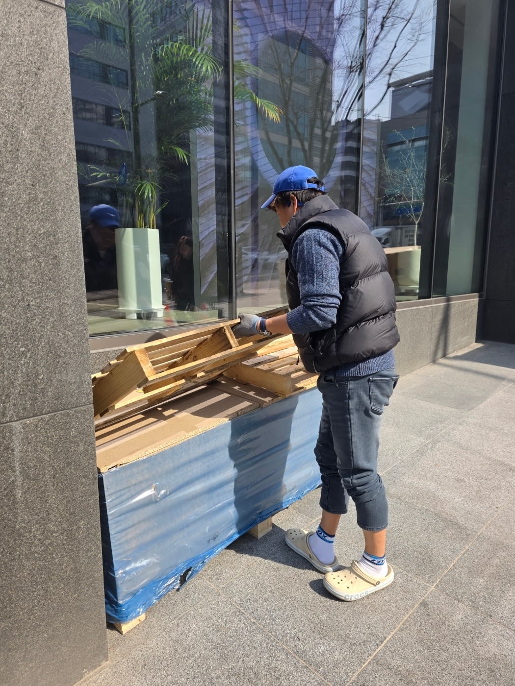 강남구 목재 팔레트 폐기 수거 현장_에코프렌즈