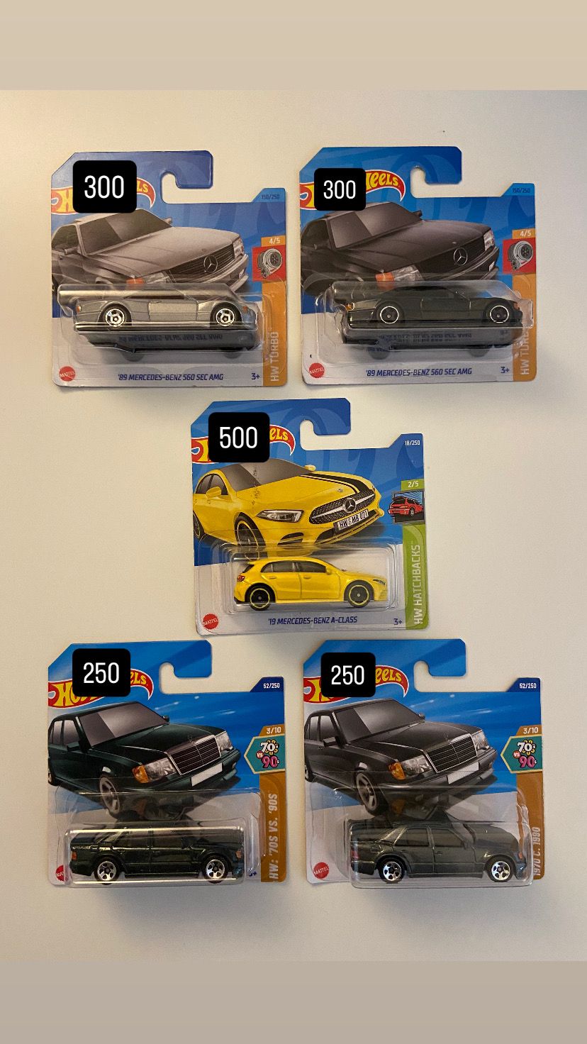Hot Wheels Mercedes Lot