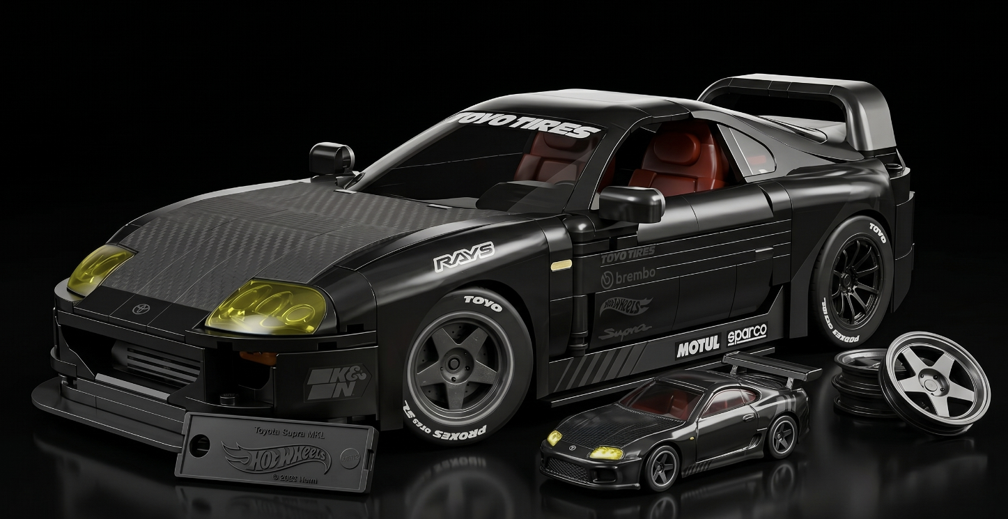 Mattel Brick Shop / Hot Wheels '94 Toyota Supra MKIV