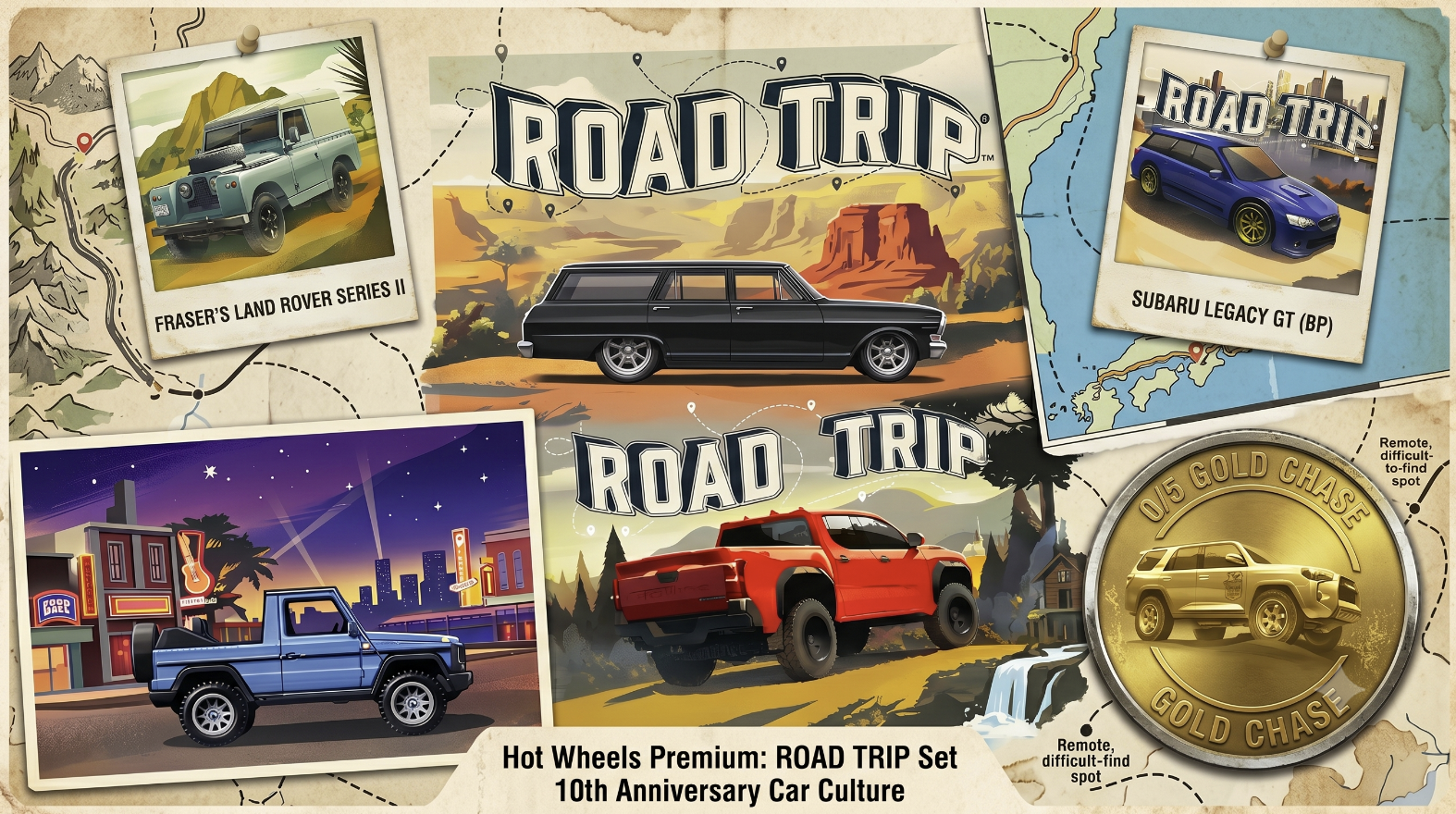 Hot Wheels Car Culture 2026 Road Trip