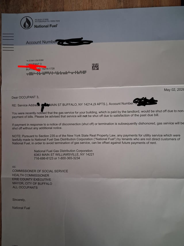 Buffalo Landlord Faces Gas Shut-Off Due to Non-Payment