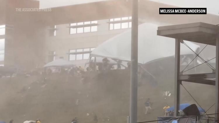 Strong Wind Sends 5 People to Hospital at NCAA Baseball Tournament