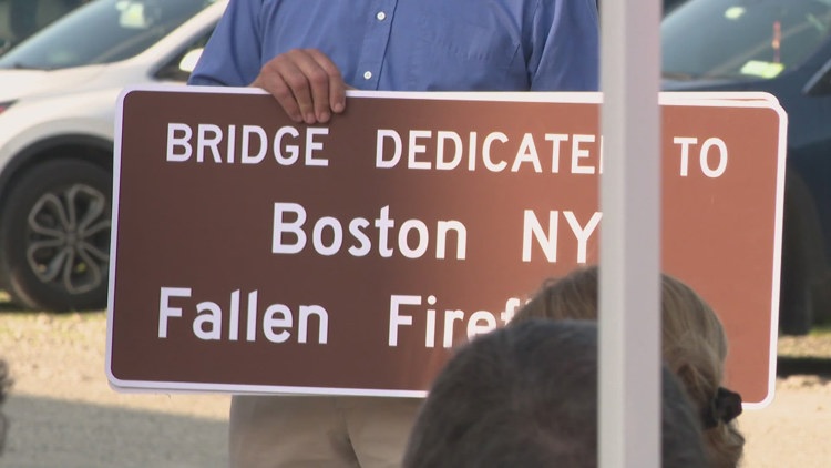 Bridge Dedicated to Fallen Firefighters in Boston, NY